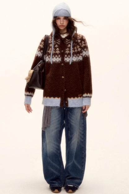 Wool Fair Isle Cardigan