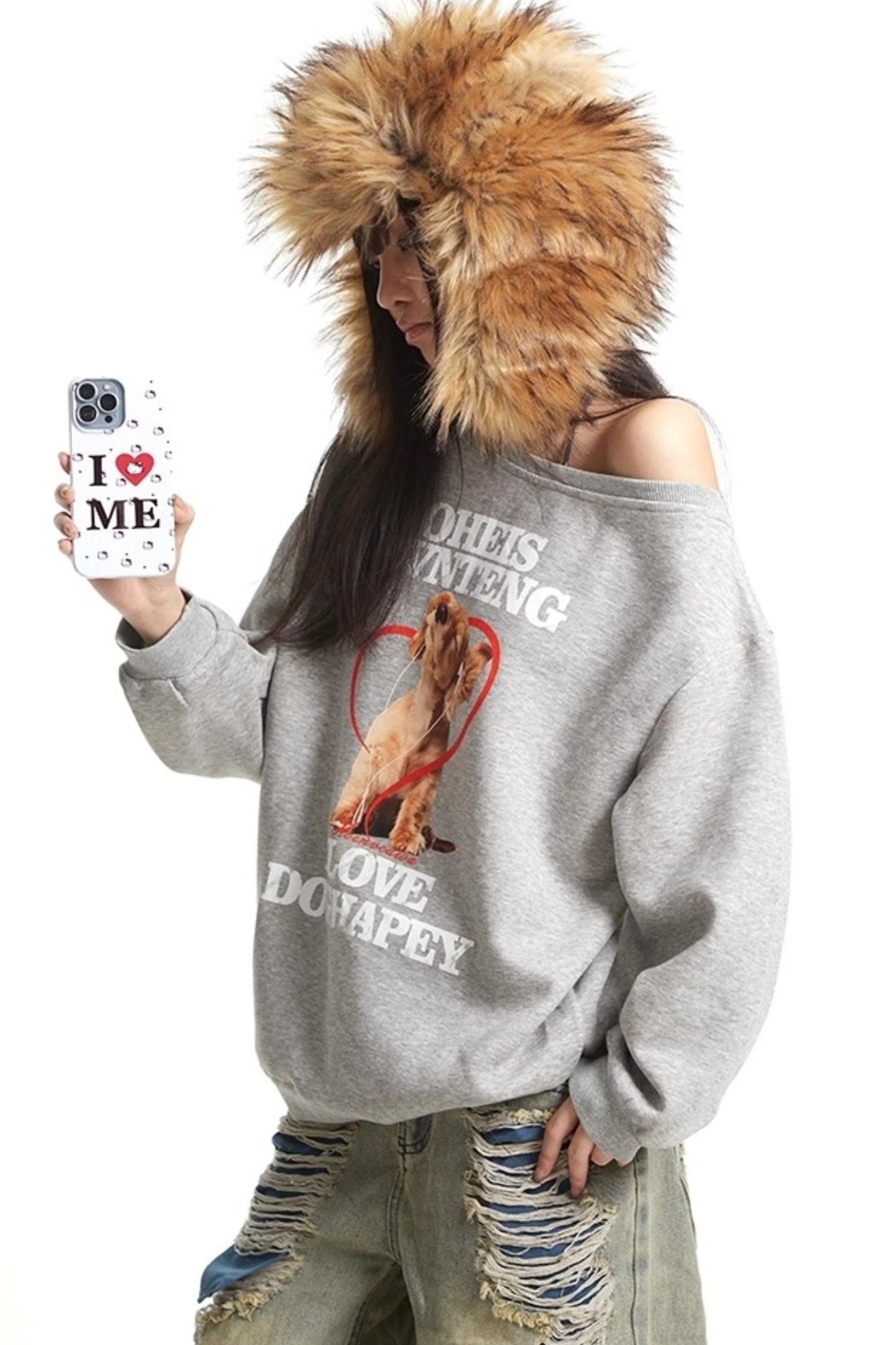 Vintage Lazy Sweatshirt