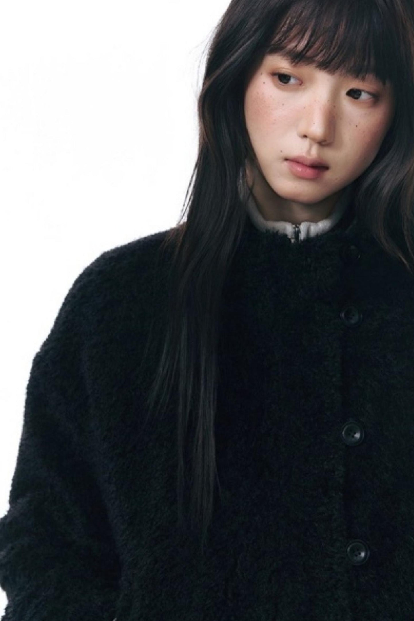 Polka Dot Woolen Reversible Jacket