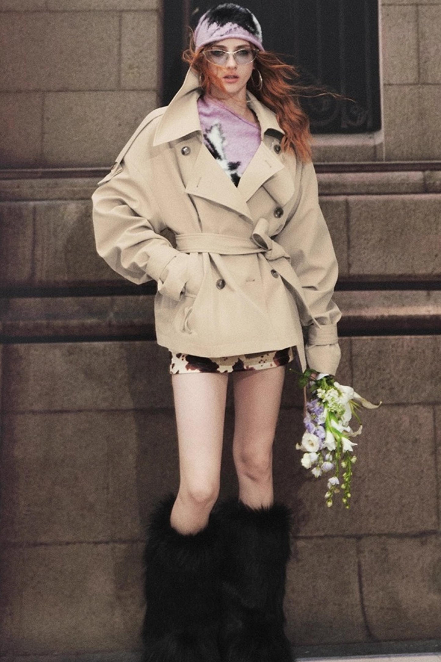 Classic Stand-Up Collar Trench Coat