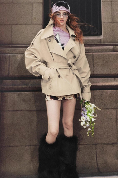 Classic Stand-Up Collar Trench Coat