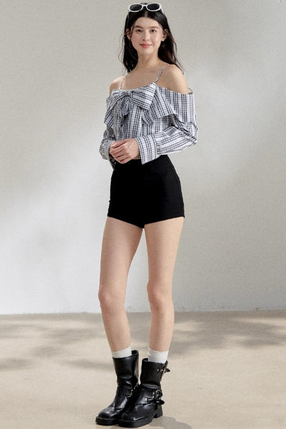 Versatile High-Waisted A-Line Shorts