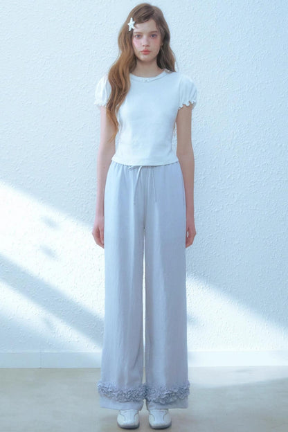 Linen Bow Cami & Lace Set-Up