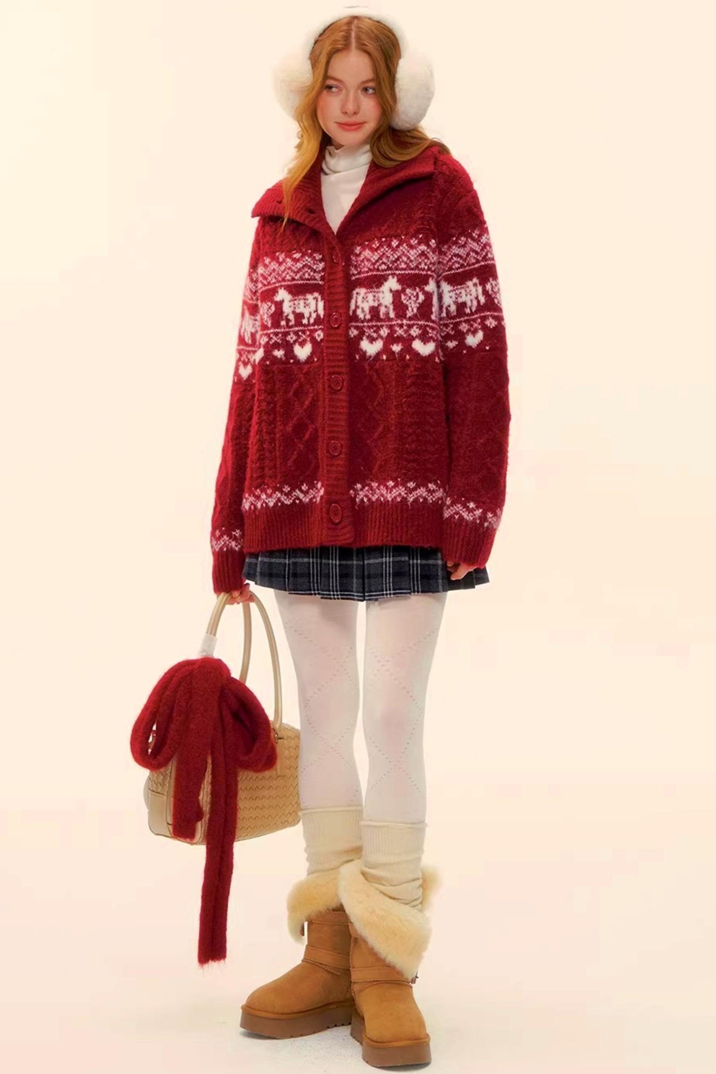 Fair Isle Wool Cardigan