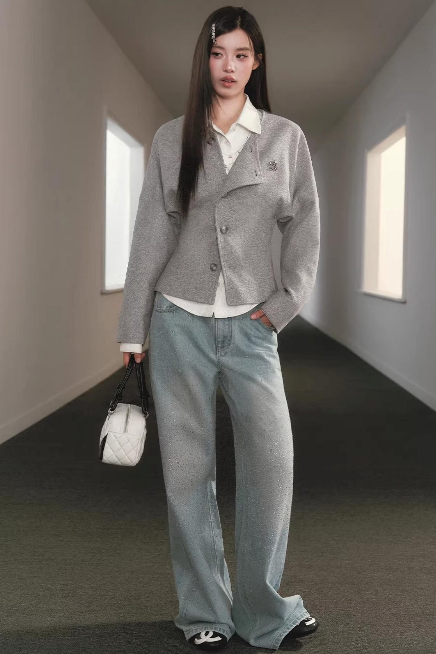 Starry Sky Rhinestone Jeans