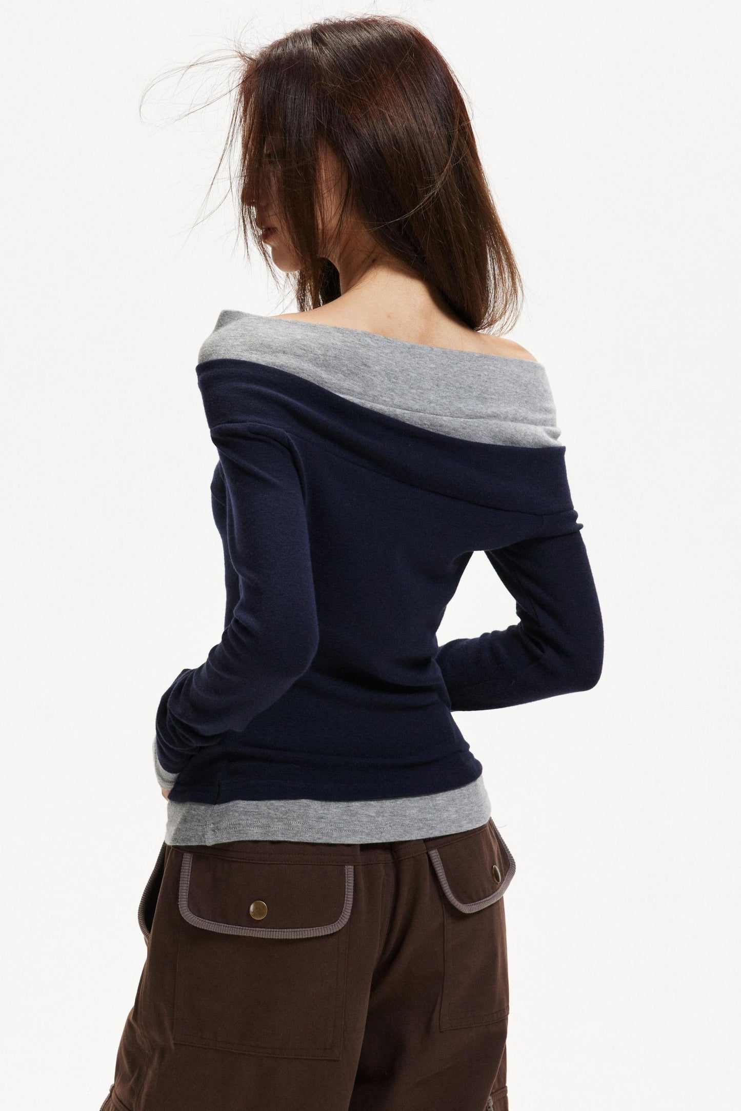 One-Shoulder Knitted Top