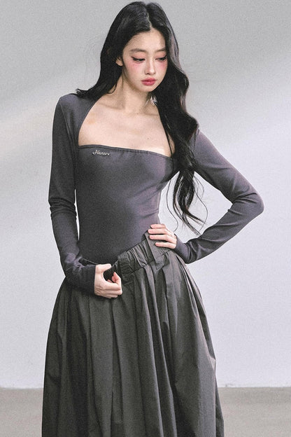 French Slimming Long Dress