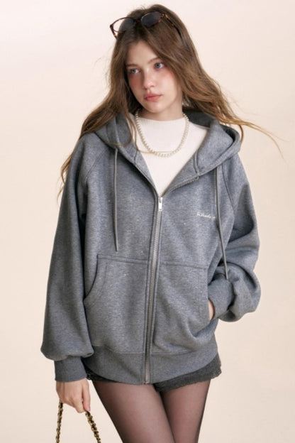 Fine Glitter Hooded Jacket
