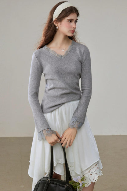 Winter White A-Line Skirt