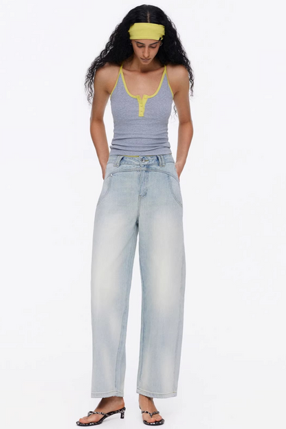 Color-Contrasting Slim-Fit Vest