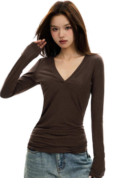 American Retro Slim Knit Top