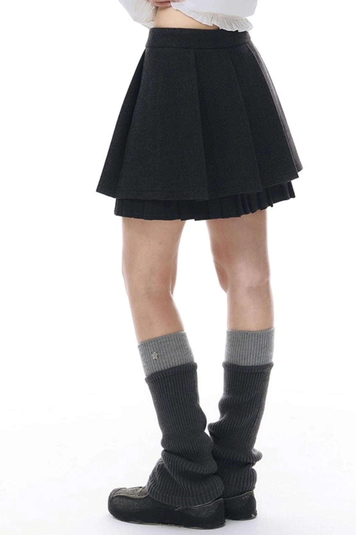 Mid-Leg Stacked Socks