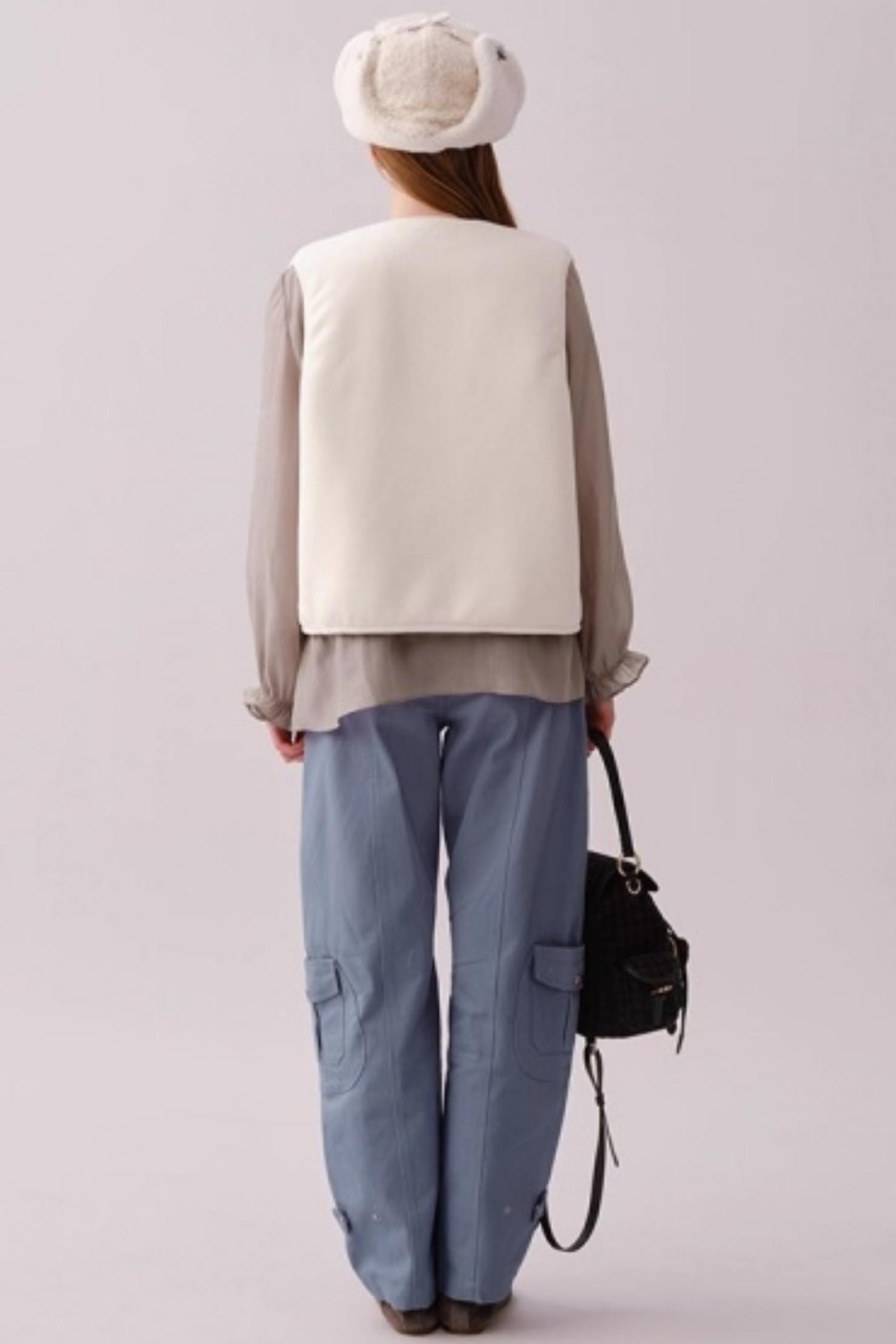 Retro Cotton Wide-Leg Pants