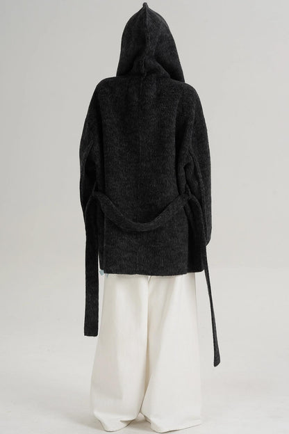 Autumn Hooded Woolen Coat