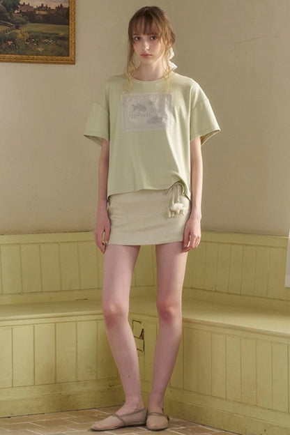 Wandering Fish Embroidered T-shirt