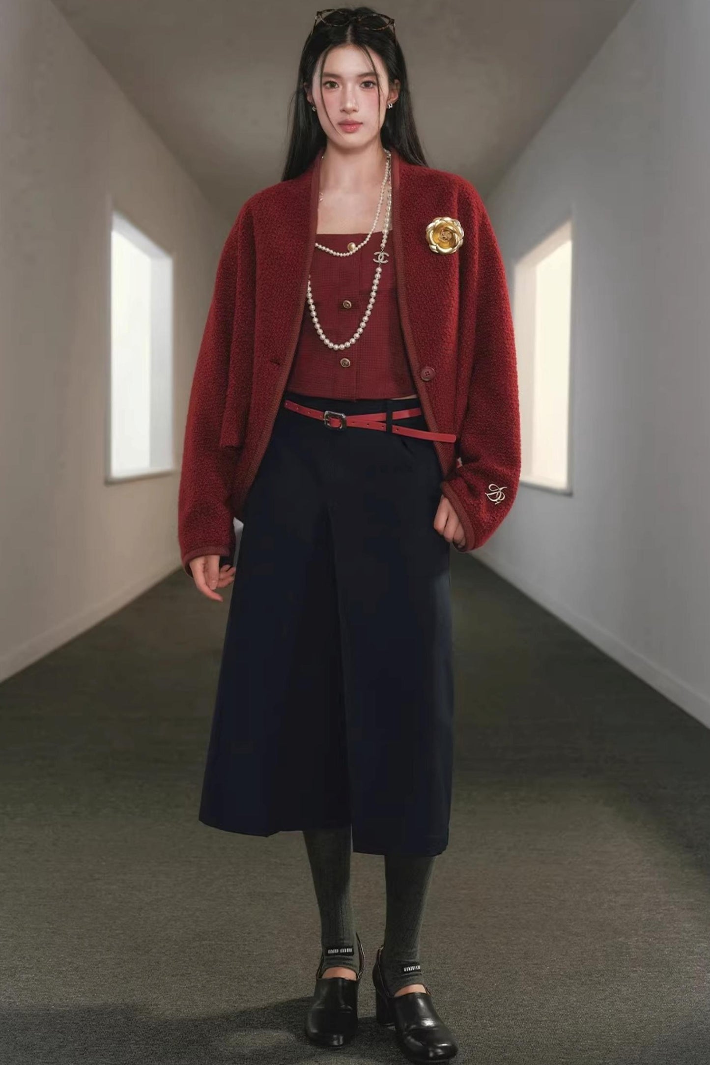 Batwing Wool Cocoon Coat Set-Up