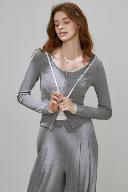 Slimming Autumn Cardigan Set-Up