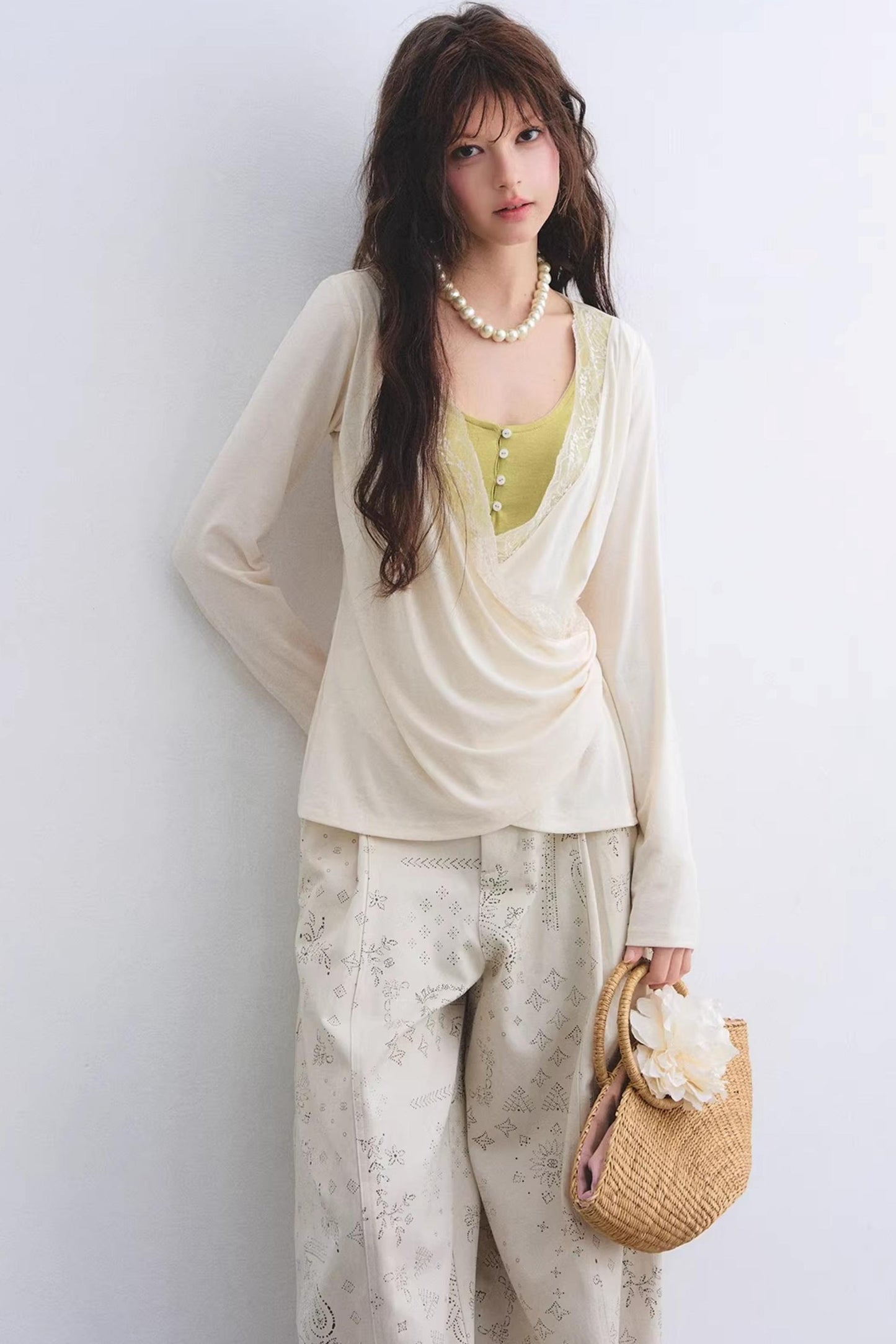 Tencel Lace Swing Top