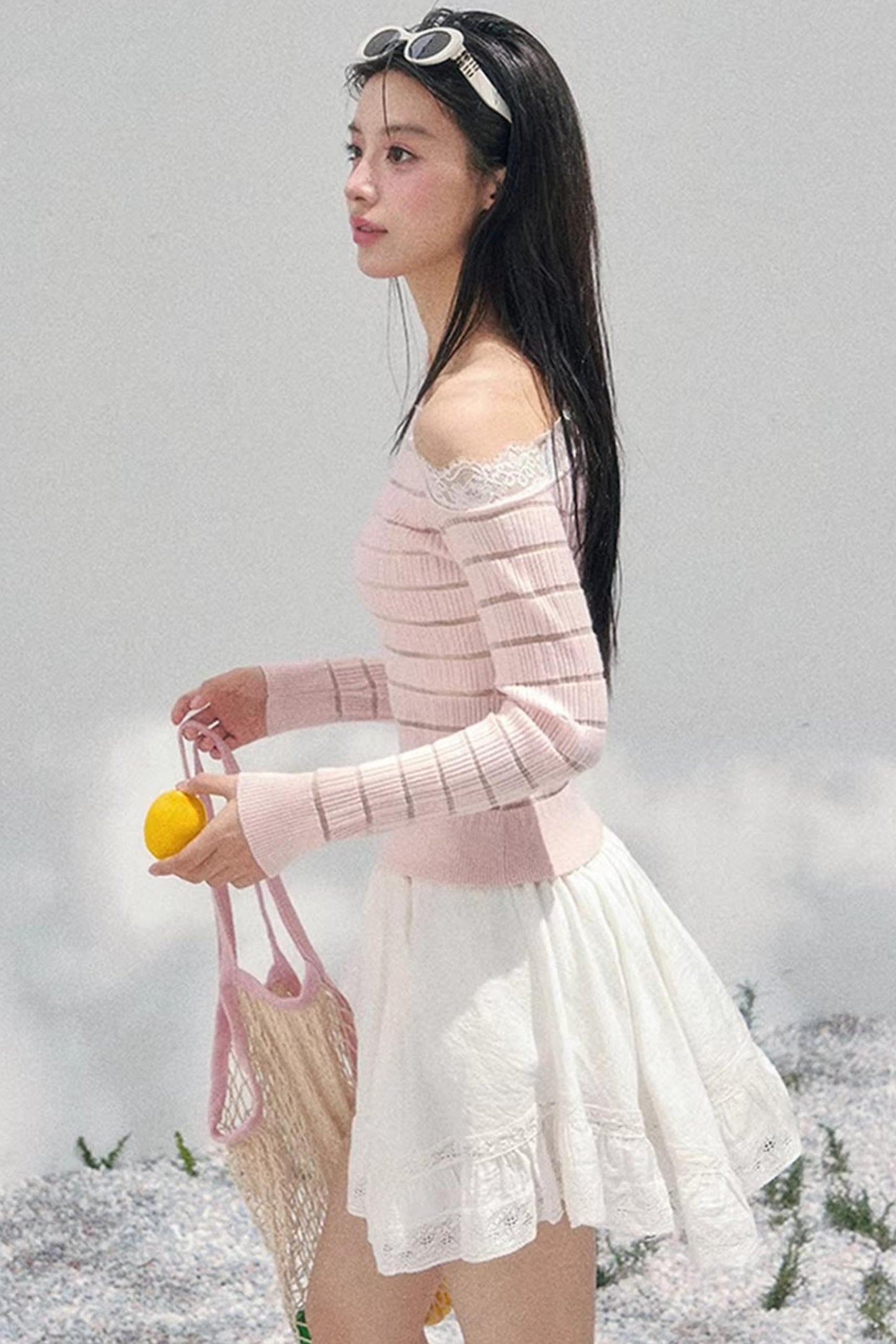 Gentle Glance Knitted Lace Top