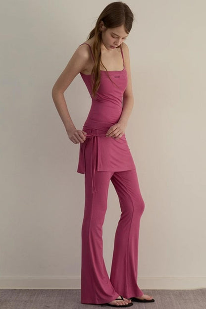 Summer Rhinestone Camisole & Pants Set