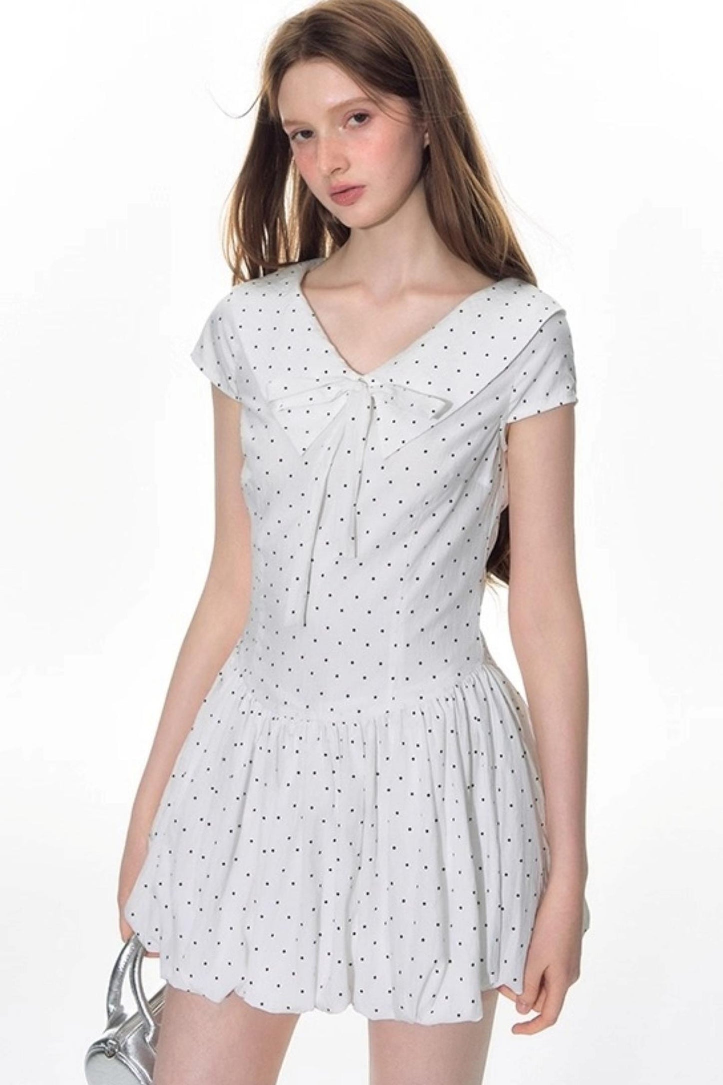 Navy Flower Bud Summer Dress