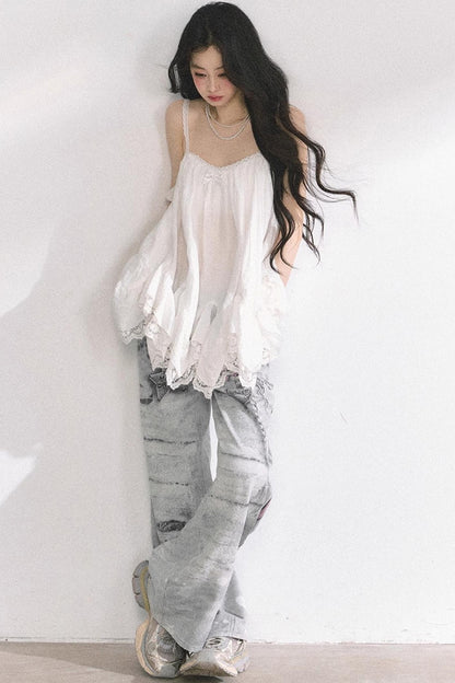 Chiffon Lace Doll Top