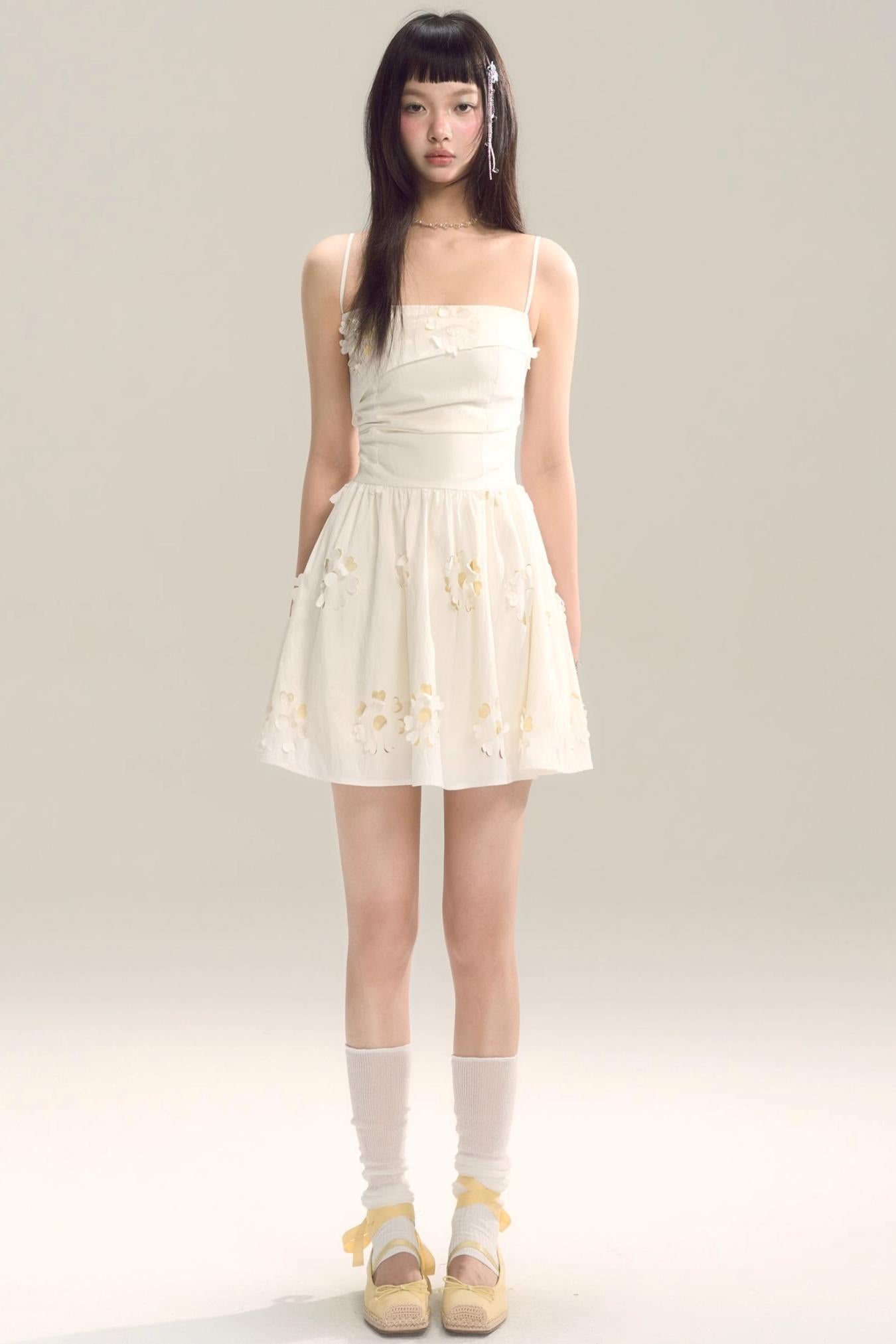 Coastal Floral Halter Dress