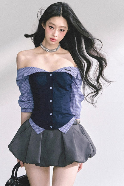 Slimming Hot Girl One-Shoulder Tops