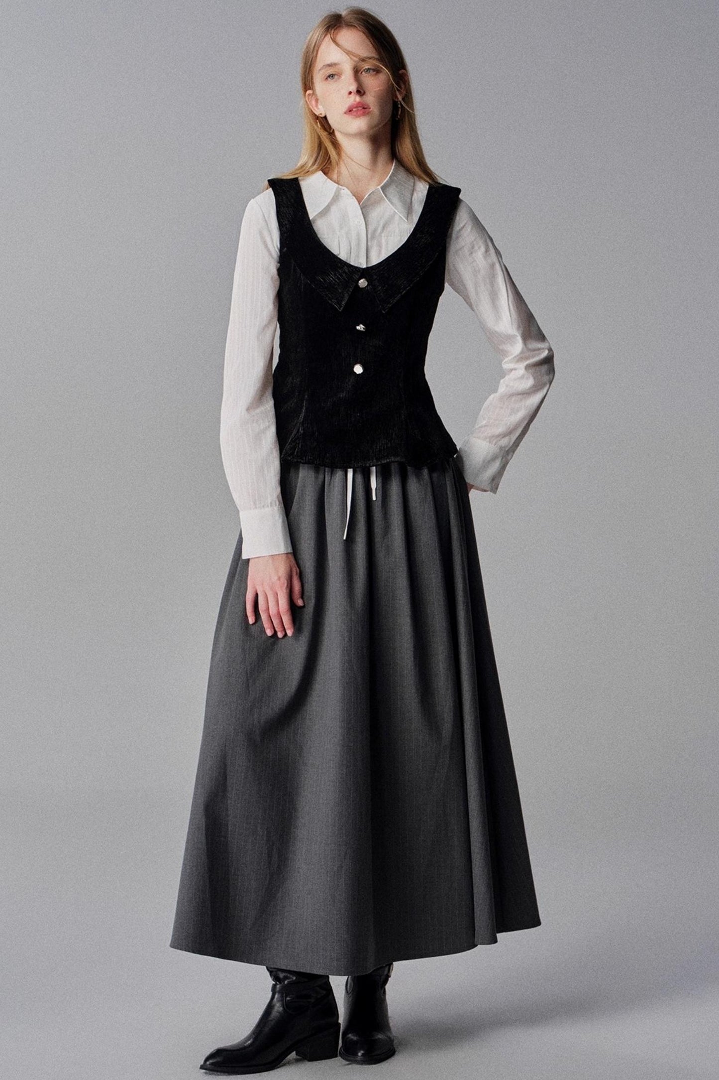 Mountains Seas Nordic French Retro Vest