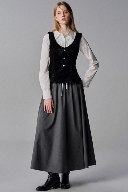 Mountains Seas Nordic French Retro Vest