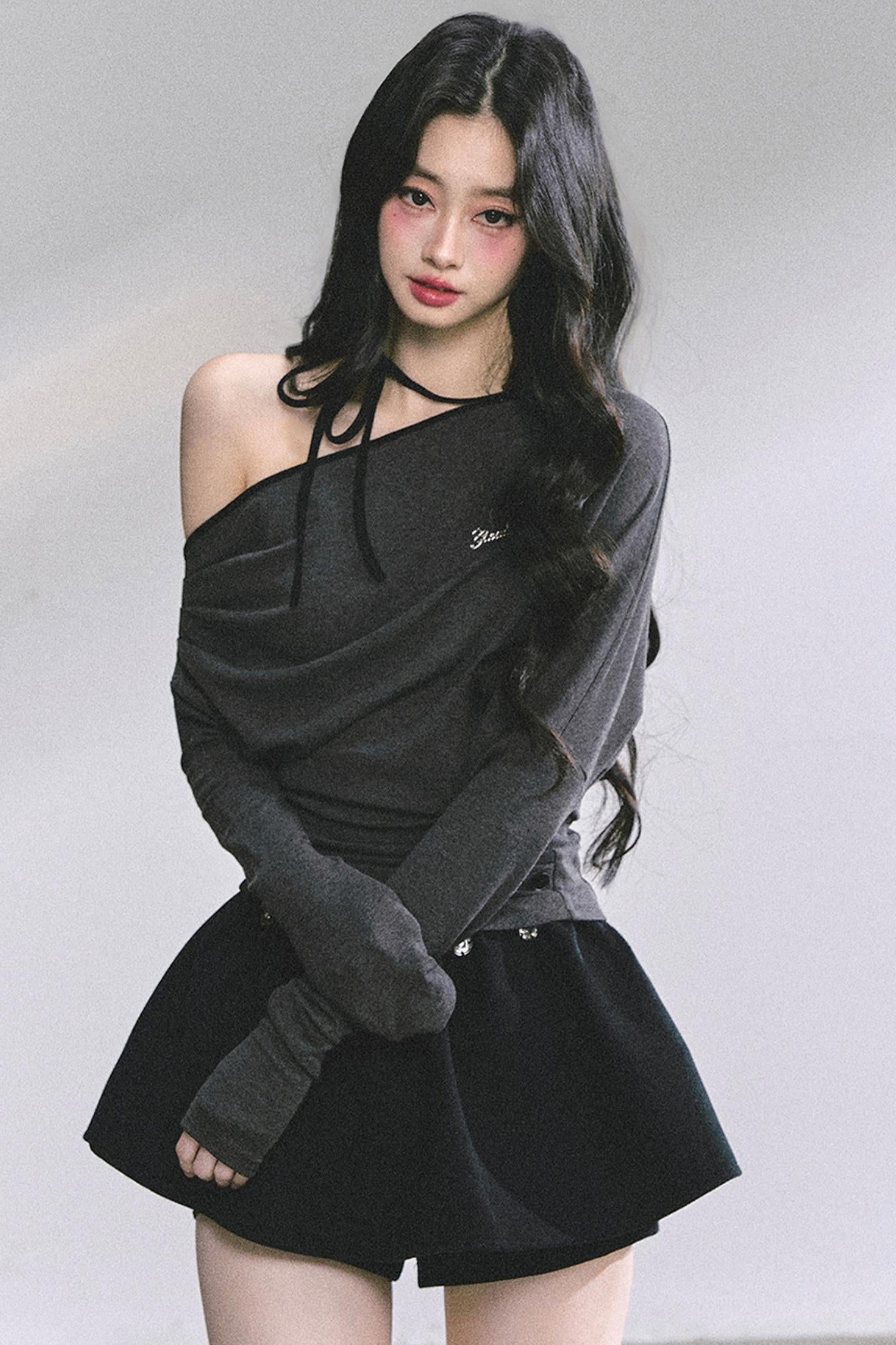 Korean Pink Halterneck Top