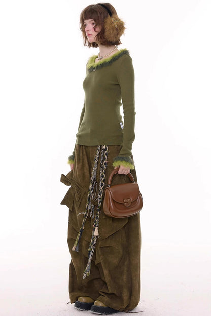 American Retro Knitted Sweater