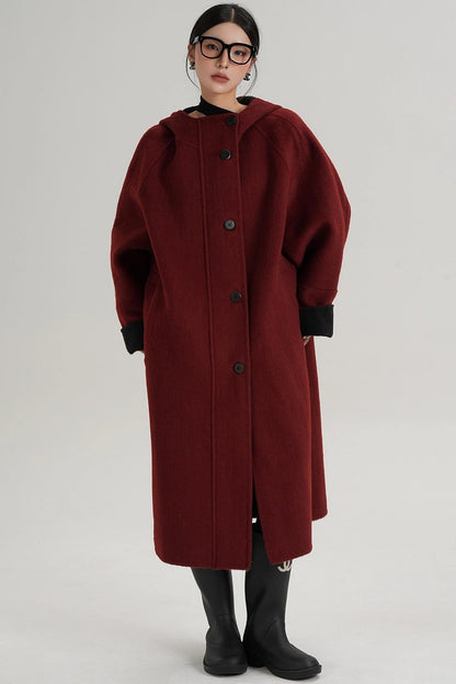 Temperament Long Wool Jacket