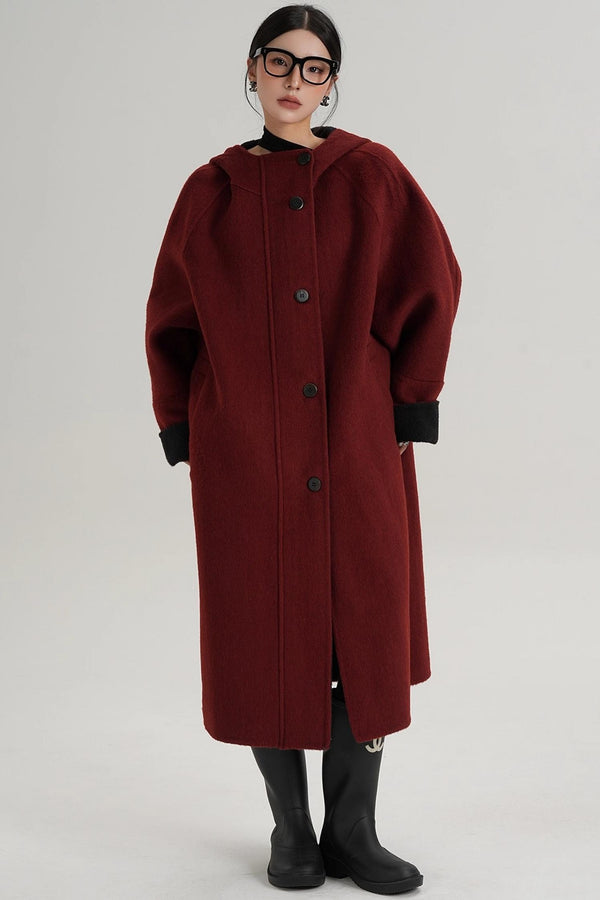 Temperament Long Wool Jacket