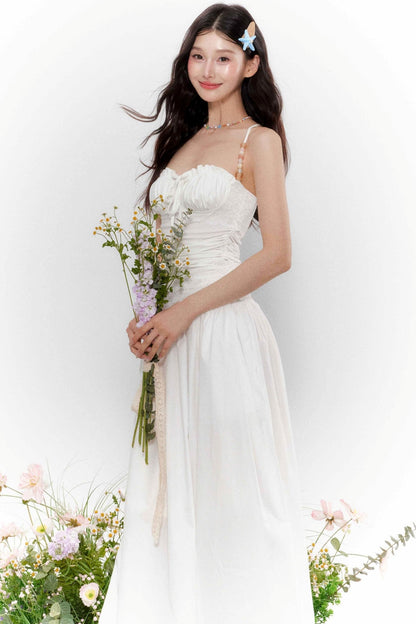 Island Lace-Up Halter Dress