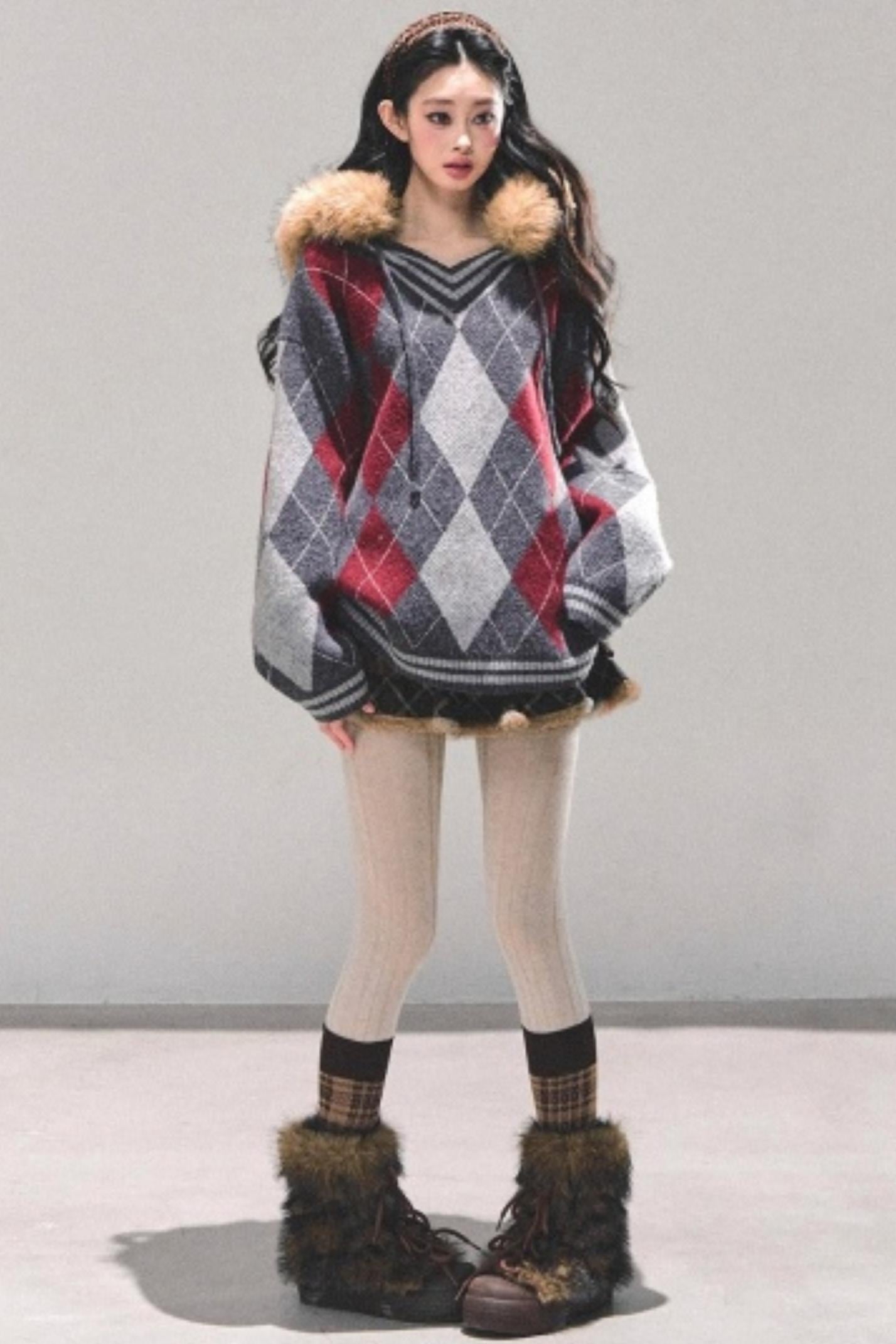 Maillard Poetry Plaid Skirt