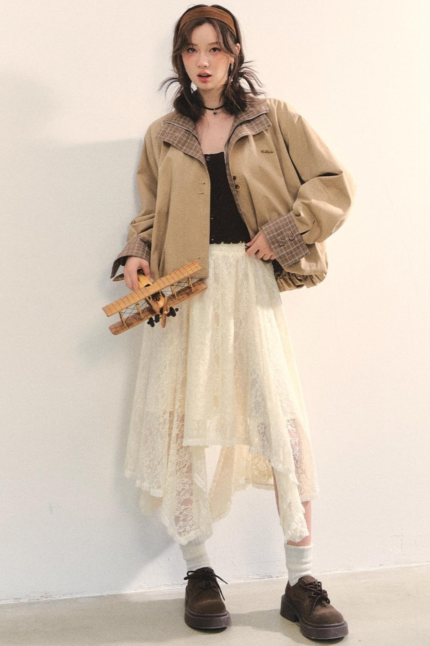 Patchwork Cocoon Jacket Set-Up