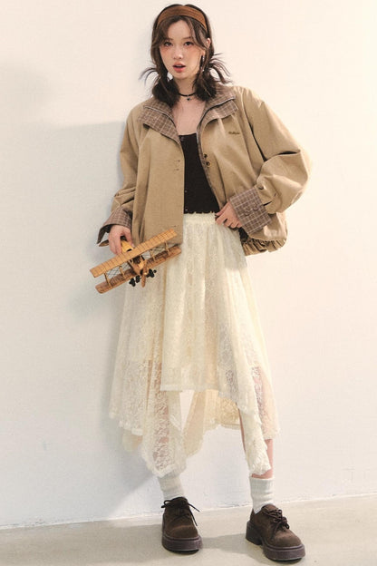 Patchwork Cocoon Jacket Set-Up