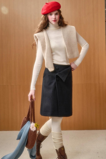 Milky Way Woolen Skirt