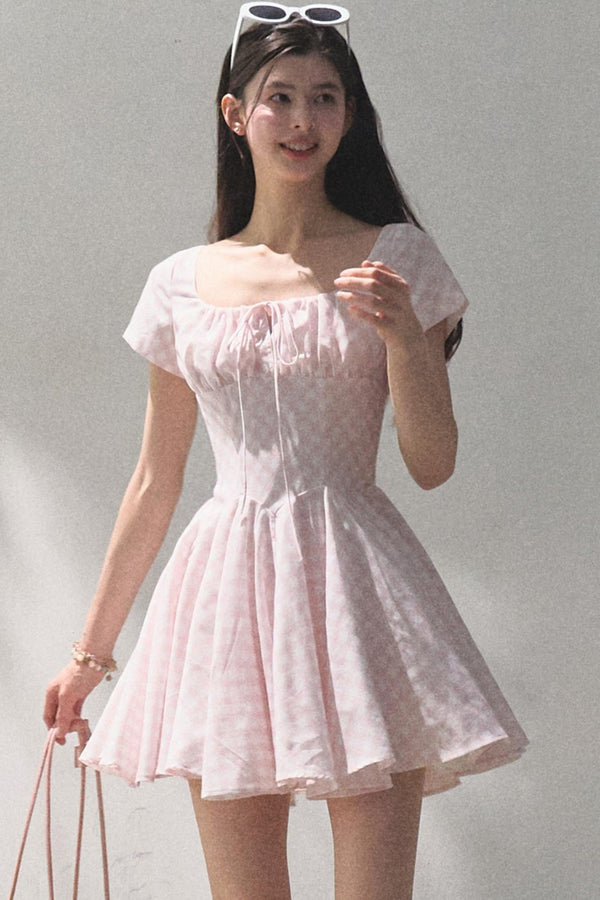 Sweet Bow Tie Mini Dress