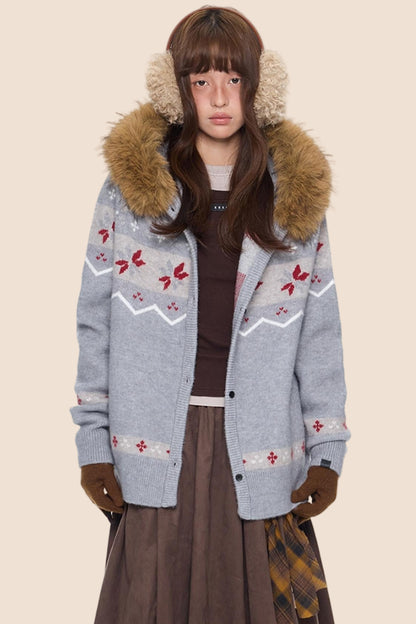 Fair Isle Sweater Jacket