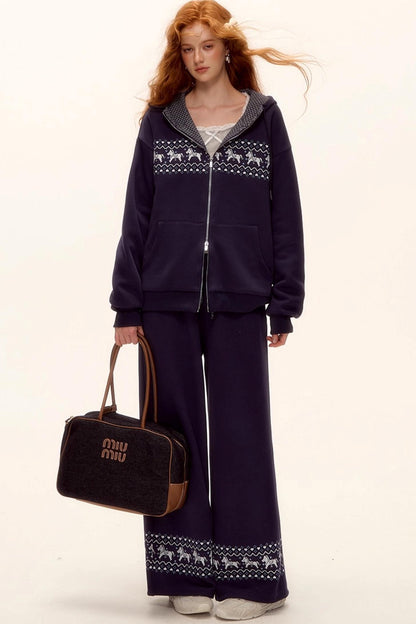 Fair Isle Quilted Jacket Set-Up