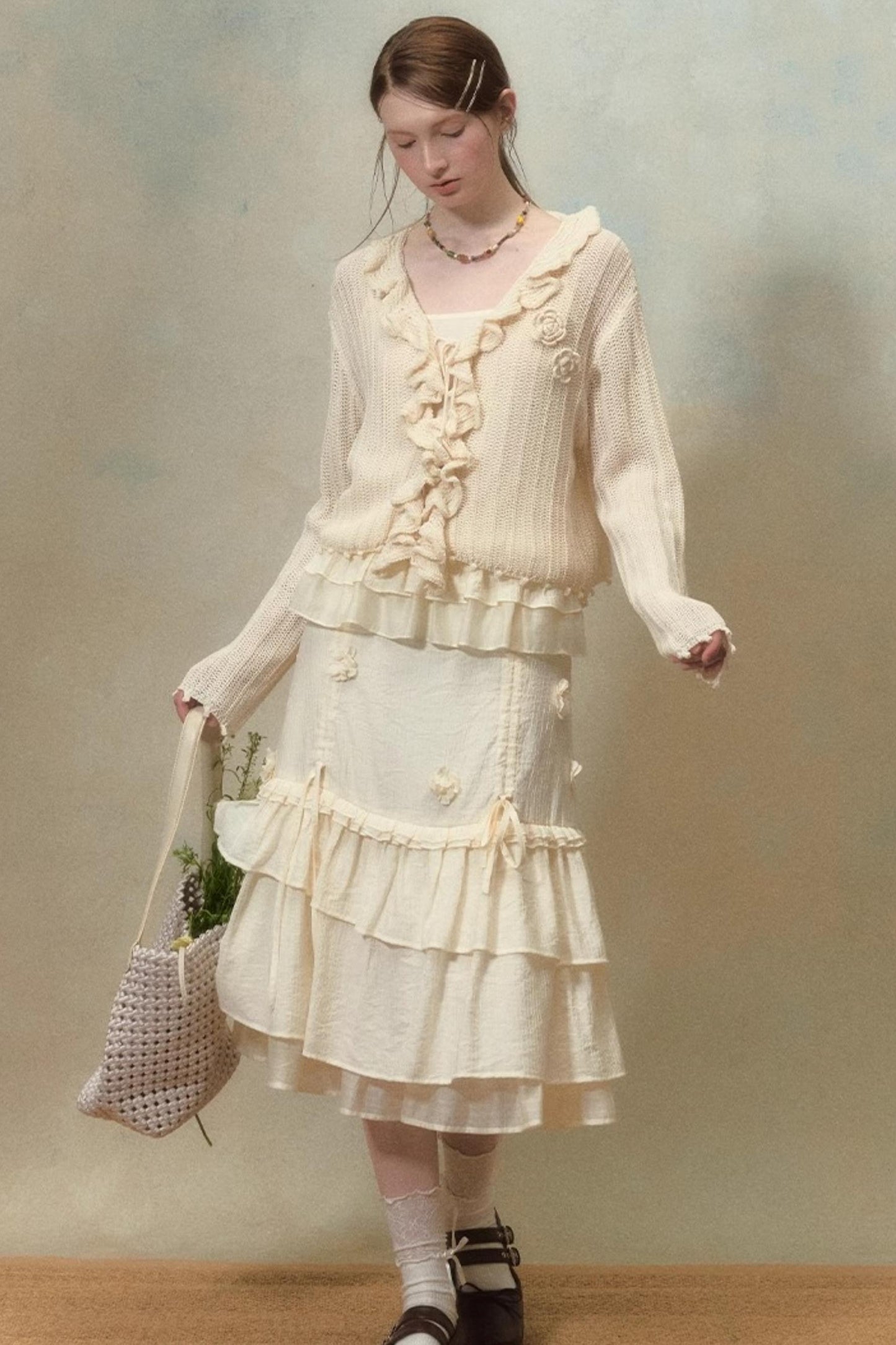 Fantasy Bustier Skirt With Suspenders Set-Up