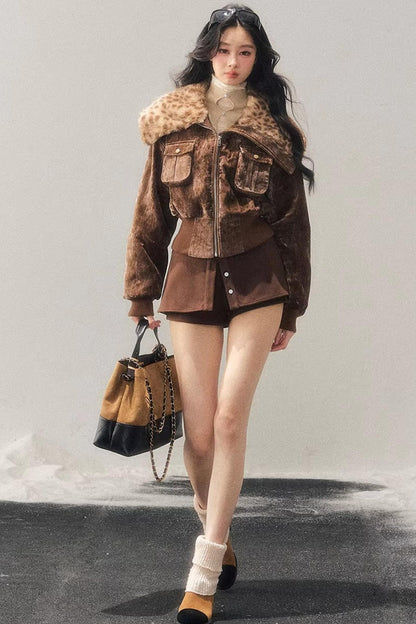 Dreamy Leopard Print Jacket