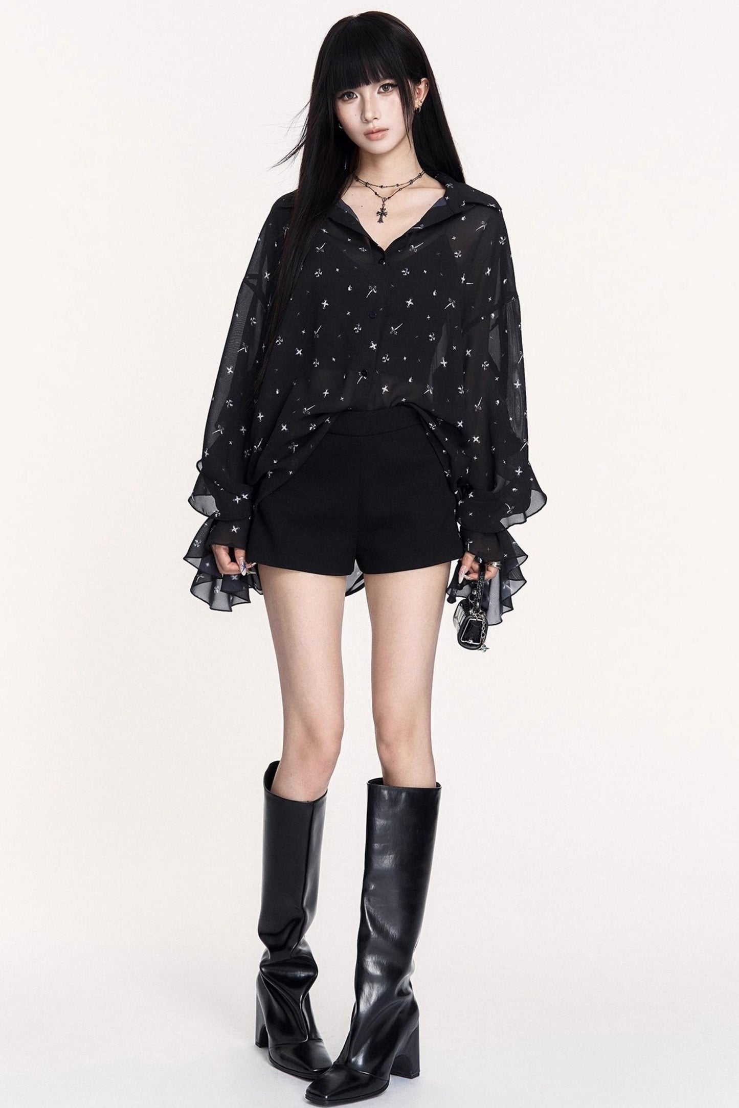 Versatile Cross Waist A-Line Shorts