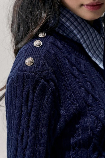 Unfinished Poem Plaid Sweater