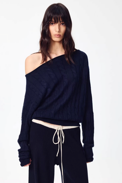 Woll-Off-Shoulder-Strick-Set