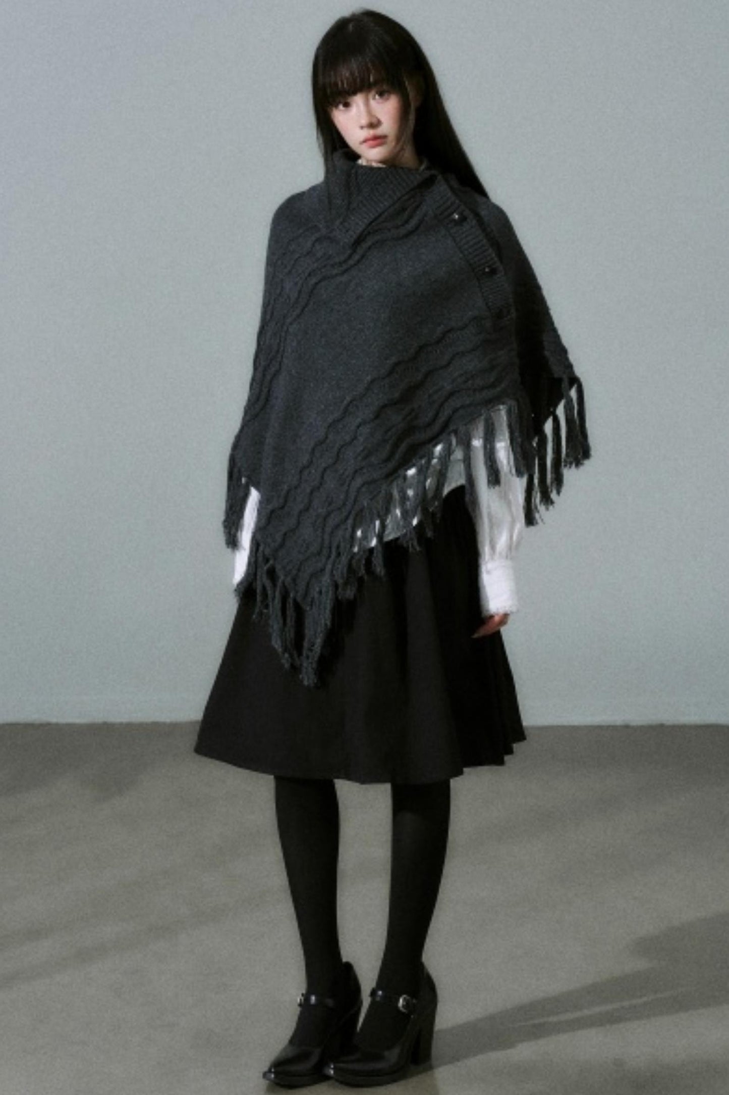 Lost Forest Wool Shawl Cape
