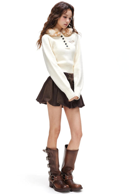 Floral Bud A-Line Skirt