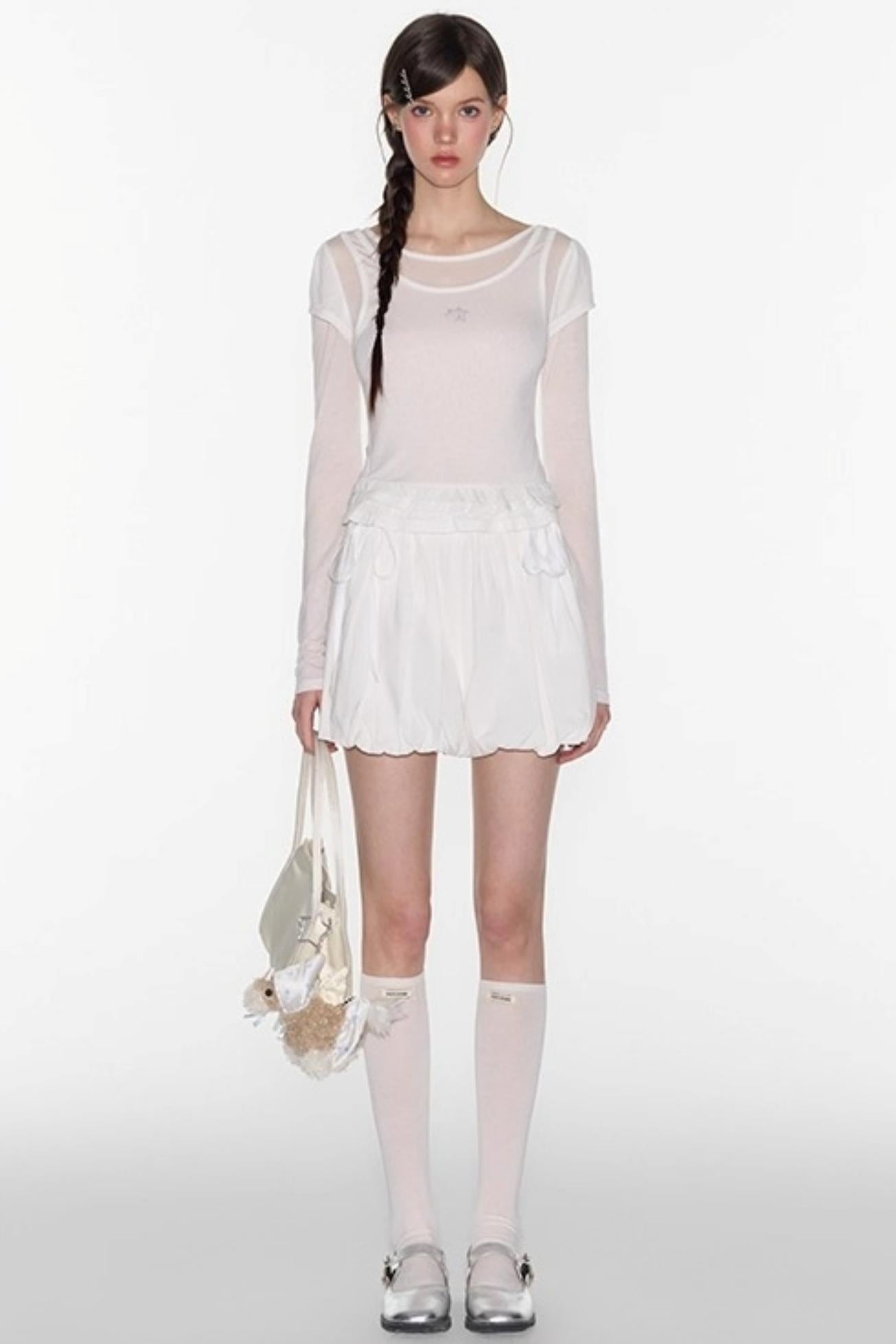 Bloomers Skirts Elastic Tie Bud Shorts Skirt